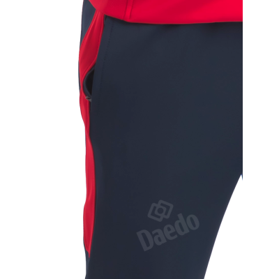 Survêtement Coupe Ajustée Rouge et Bleu – Polyester 100%, Tailles 10-XXXL | Artsmartiaux.fr