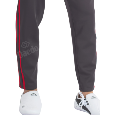 Survêtement Coupe Ajustée Blanc, Gris et Rouge – Polyester 100%, Tailles 10-XXXL | Artsmartiaux.fr