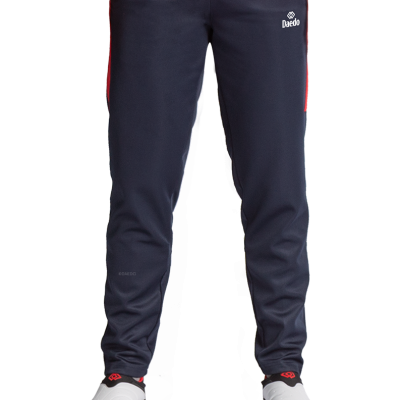 Survêtement Coupe Ajustée Sans Col Rouge et Bleu – Polyester 100%, Tailles 10-XXXL | Artsmartiaux.fr