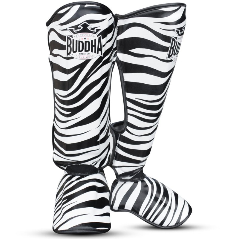 Protège-tibias Muay Thai Kick Boxing Zebra