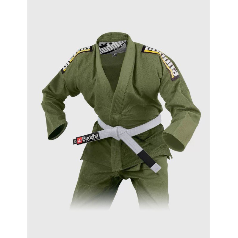 Jiujitsu Buddha Infinity Caqui Gi + Cintura Bianca