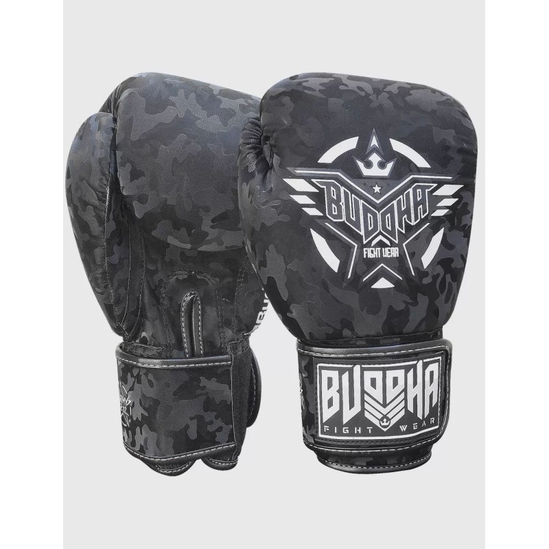Gants de boxe Muay Thai Kick Boxing Army Noir