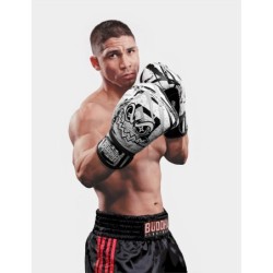 Gants de boxe et Muay Thai Buddha Creepy Vert Jaune Blanc