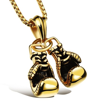 Gants de boxe en acier inoxydable Premium Gold