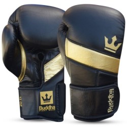 Gants de boxe Muay Thai Kick Boxing Epic Cuir Noir