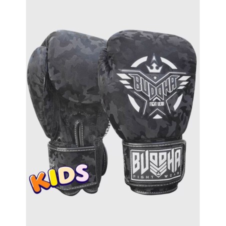 Guantes Infantiles Buddha Army Negros
