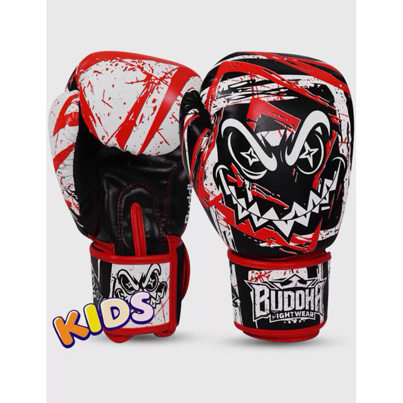 Gants pour enfants Buddha Creepy Vert Jaune Blanc