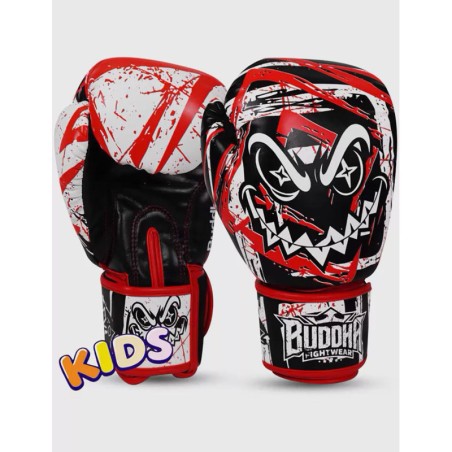 Gants pour enfants Buddha Creepy Vert Jaune Blanc