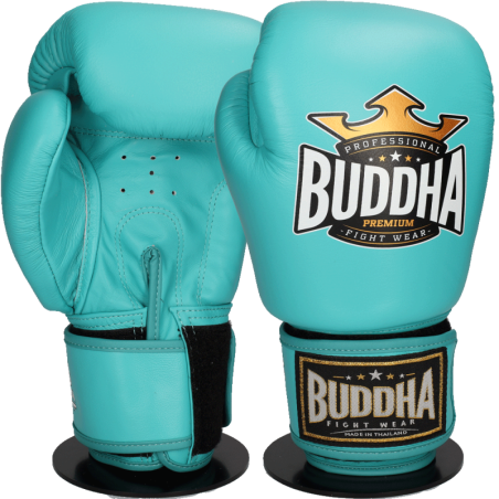 Thaïlande Gants en cuir bleu vert