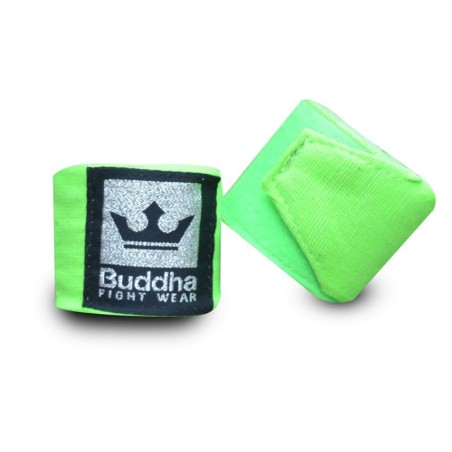 Bandages de boxe Semi Elastique Coton Fluor Vert