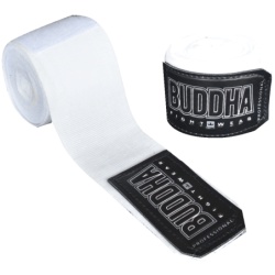 Bandages de boxe Semi Elastique Coton Blanc