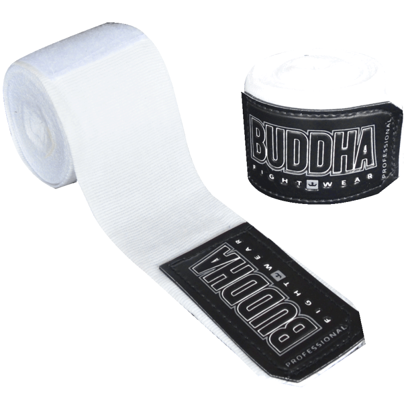 Bandages de boxe Semi Elastique Coton Blanc