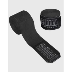 Bandages de boxe en coton semi-élastique Noir
