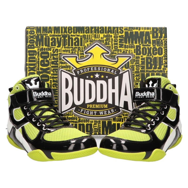 Chaussures de boxe Buddha One Yellow noires