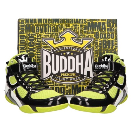 Chaussures de boxe Buddha One Yellow noires
