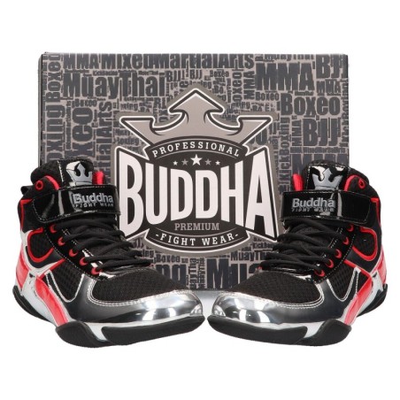 Chaussures de boxe Buddha One noir-argent