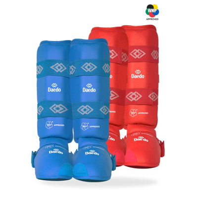Protège-tibia et pieds WKF Officiel – Équipement de Compétition | ArtsMartiaux.fr