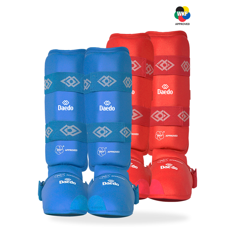 Protège-tibia et pieds WKF Officiel – Équipement de Compétition | ArtsMartiaux.fr