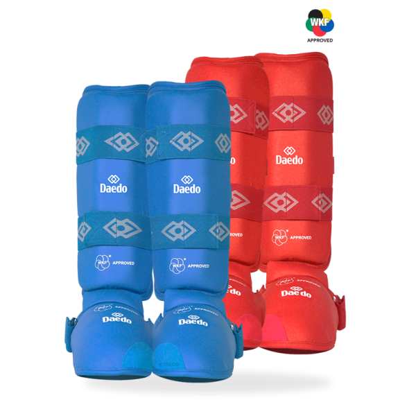 Protège-tibia et pieds WKF Officiel – Équipement de Compétition | ArtsMartiaux.fr
