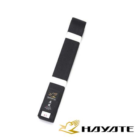 Hayate Karate Black Satin Belt