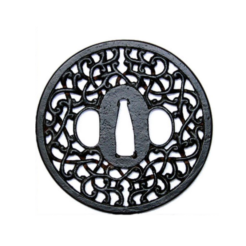 Karakusa Amime Tsuba
