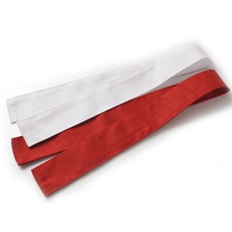 Kendo Tasuki - Red & White Set for Shiai