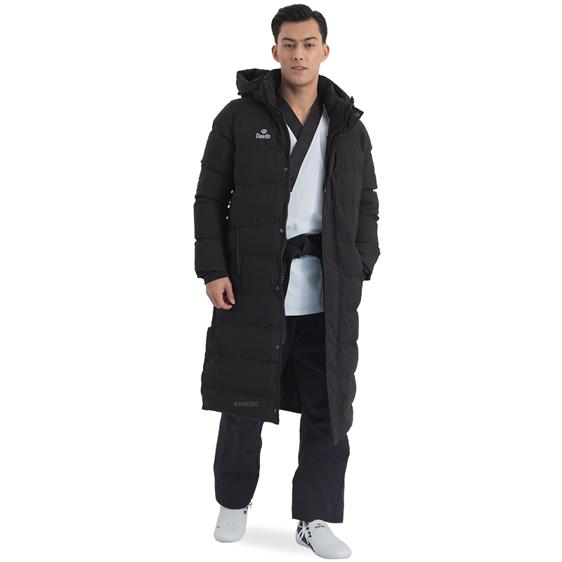 Doudoune longue – 100% Polyester, Tailles XS-XXL | Artsmartiaux.fr