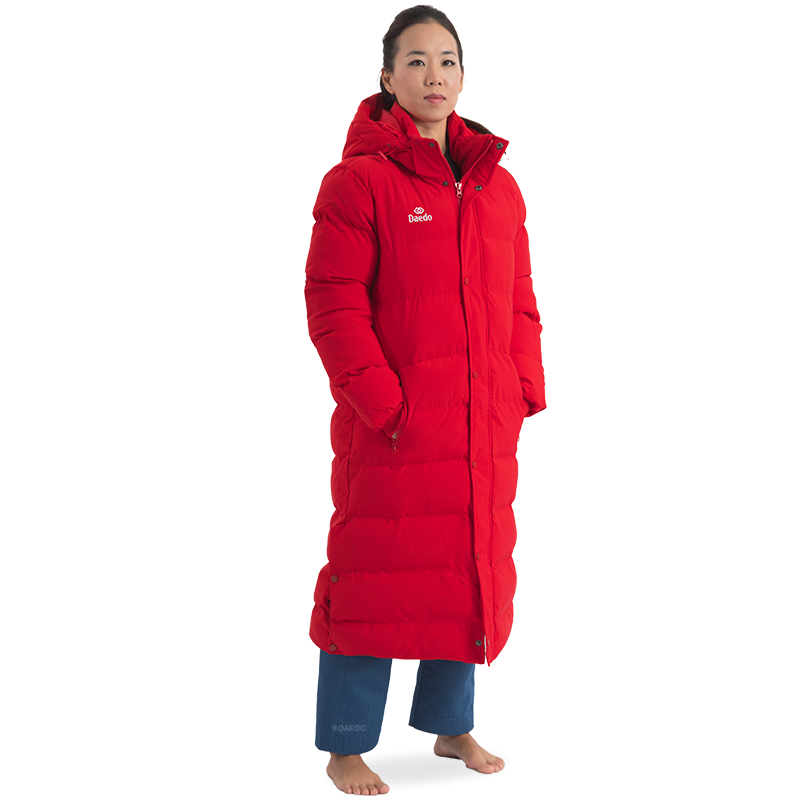 Doudoune longue – 100% Polyester, Tailles XS-XXL | Artsmartiaux.fr