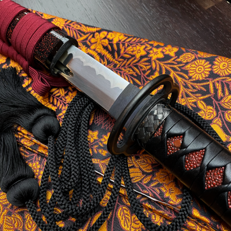 Suzaku Iaito 2.55 Shaku with Brocade Sword Bag [In-stock]