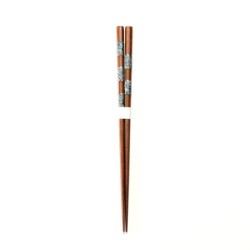 Wakasa Lacquer Chopsticks  - Kai ichimatsu - 23cm