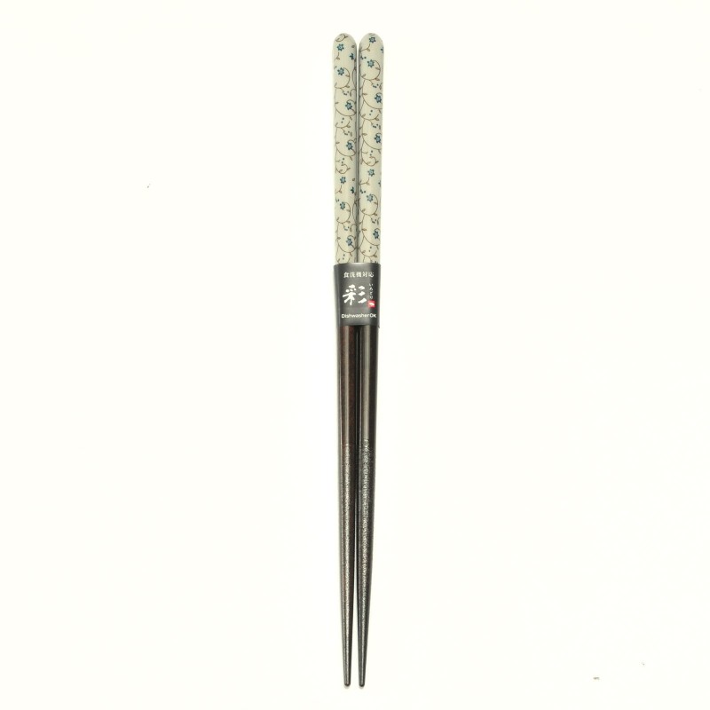 Wakasa Lacquer Chopsticks  - Pottery style Sweet Blue - 23cm