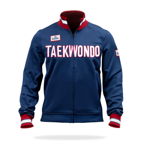 Veste Slim Taekwondo – 90% Polyester, 10% Élasthanne, Tailles XXS-XXXL | Artsmartiaux.fr