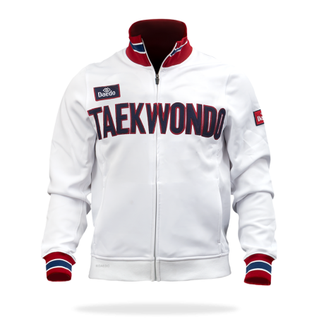 Veste Slim Taekwondo – 90% Polyester, 10% Élasthanne, Tailles XXS-XXXL | Artsmartiaux.fr