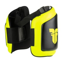 Protège-cuisses de combat - noir/jaune