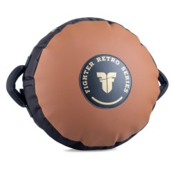 Cible ronde rétro pour combattant - marron