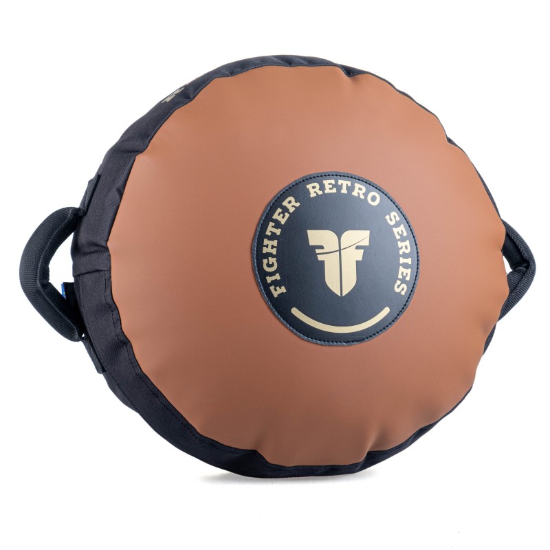 Cible ronde rétro pour combattant - marron