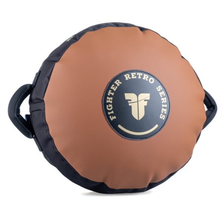 Cible ronde rétro pour combattant - marron