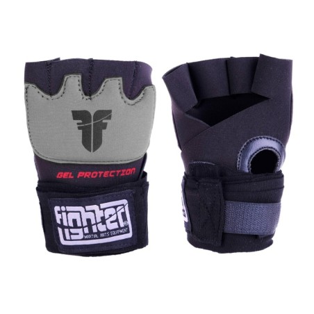Bandages pour les mains Fighter Gel - noir/gris, FGWN-001BG