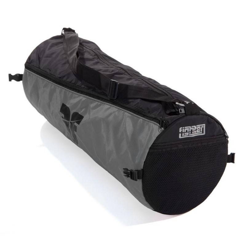 Fighter Round Shoulder Bag - black/gray - Gray