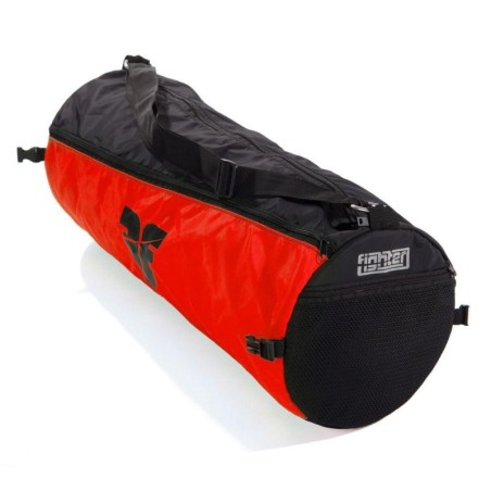 Fighter Runde Umhaengetasche - rot/schwarz - Schwarz Rot / Erwachsene / Polyester