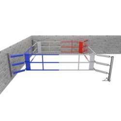 Bodenboxring Fighter Wall mit 3 Seilen - 5m