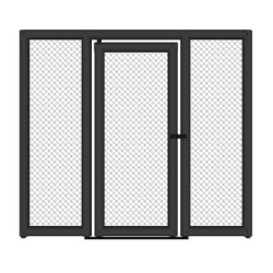 MMA Cage Pannel mit Tuer und linker und rechter Polsterung - 1