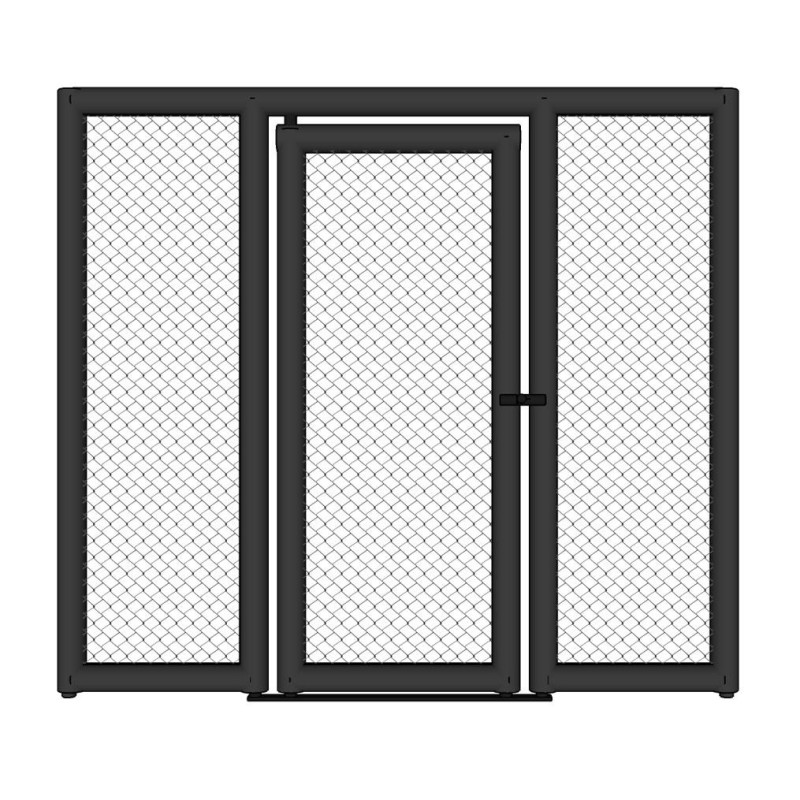 MMA Cage Pannel mit Tuer und linker und rechter Polsterung - 1