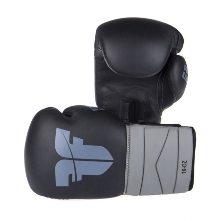 Fighter Boxhandschuhe Sparring - schwarz/grau - 10