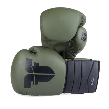 Fighter Boxhandschuhe Sparring - khaki/schwarz - 10