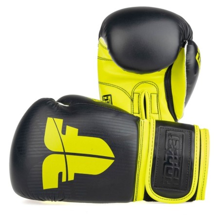 Fighter Boxhandschuhe SPEED - schwarz/gelb - 8