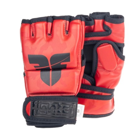 MMA Handschuhe Fighter Competition - rot/camo - S