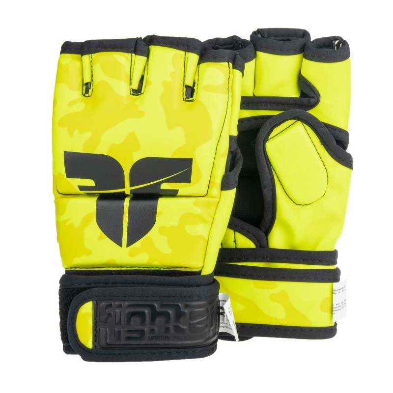 MMA Handschuhe Fighter Competition - Neongelb/Camouflage - S