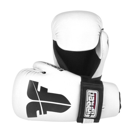 Fighter Offener Handschuhriemen - weiss - XS