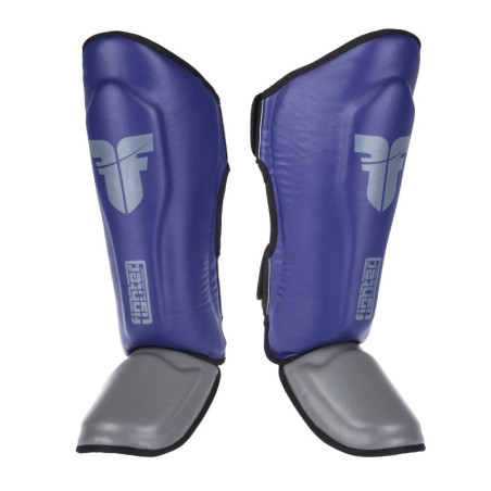 Fighter Schienbeinschoner Thai Classic - blau/grau - XS